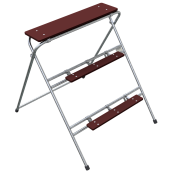 Builder's steps | galvanized, 3 steps | Width: 1.00 mHeight: 1.20 m